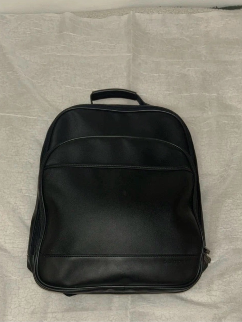 Bugatti Black vegan leather Men's Backpack